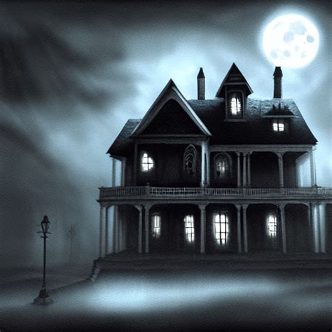 Haunted House Concept Art · Creative Fabrica