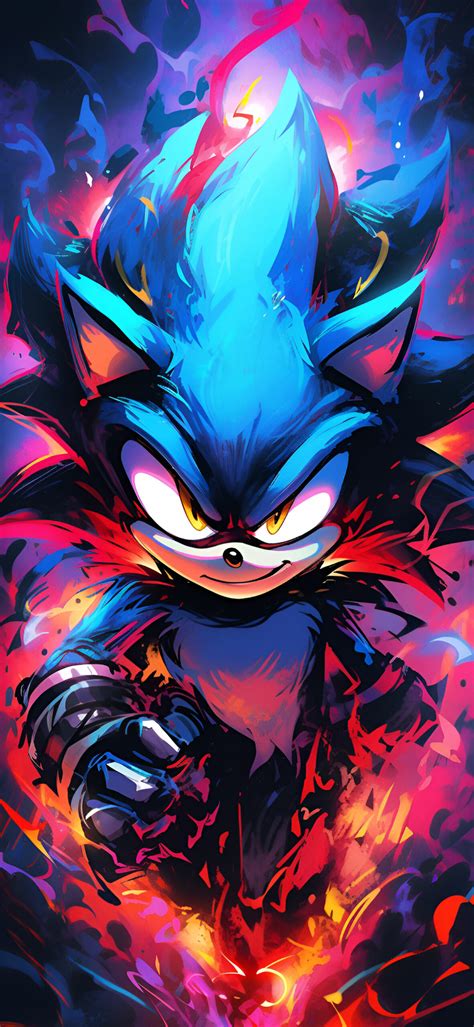 Sonic the Hedgehog Colorful Art Wallpaper - Sonic Wallpaper iPhone