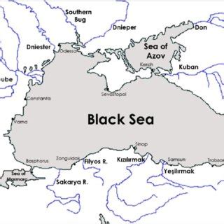 Map of rivers flow into the Black Sea. | Download Scientific Diagram