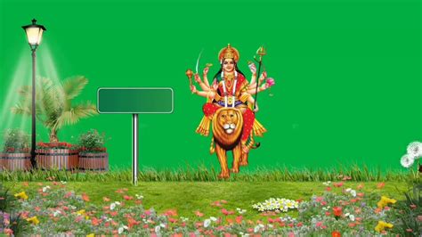 Durga maa Animation greenscreen effects video|| Srishivansh greenscreen videos - YouTube