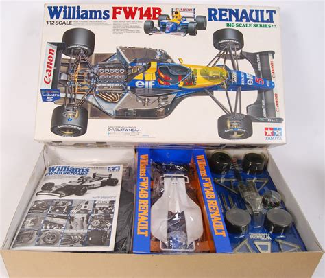 A Tamiya 1:12 scale plastic model kit of a Williams F1 FW14B Renault ...