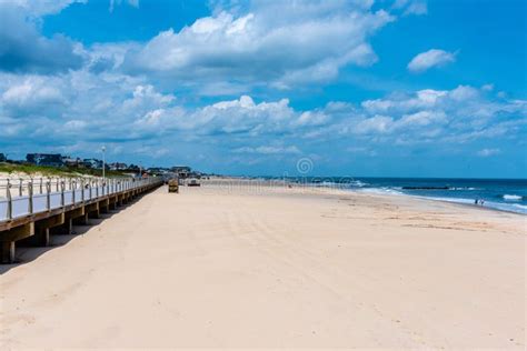 Spring Lake Beach on the Jersey Coast Stock Photo - Image of horizon, beach: 117177464