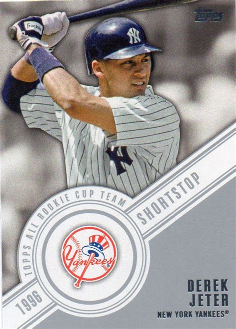 Derek Jeter Baseball Card | Derek jeter, Baseball cards, Baseball award