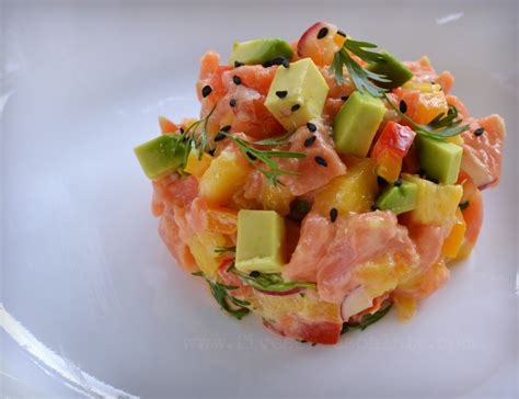 Wild Alaskan Salmon with Avocado & Mango | Five Senses Palate