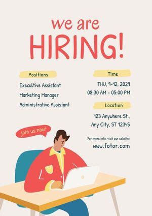 Hiring Poster Template