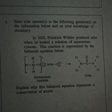 In 1828, Friedrich Wöhler produced urea when he heated a solution of ammonium cyanate. This ...