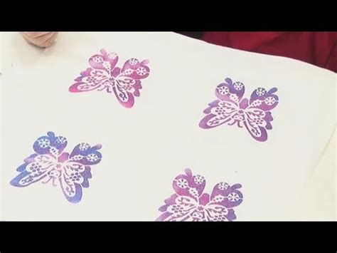 Fabric Painting Using Stencils