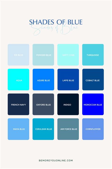 176 Colour Names & Shades | Ultimate Brand Colour Bible - Be More You ...