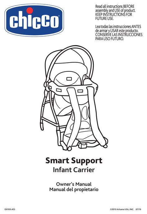 CHICCO SMART SUPPORT OWNER'S MANUAL Pdf Download | ManualsLib