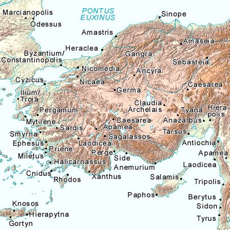 Ancient Troy Map - Greece and Troy - Homeric Studies - The Trojan War