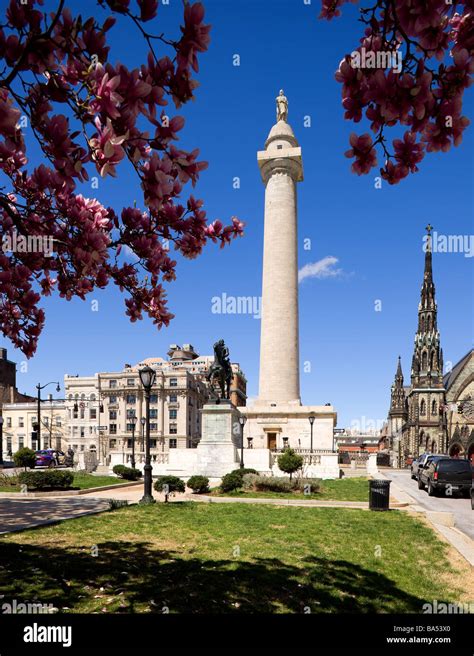 The George Washington Monument in Baltimore, Maryland Stock Photo - Alamy