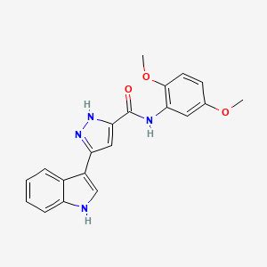 Tubulin polymerization-IN-45 | C20H18N4O3 | CID 168510334 - PubChem