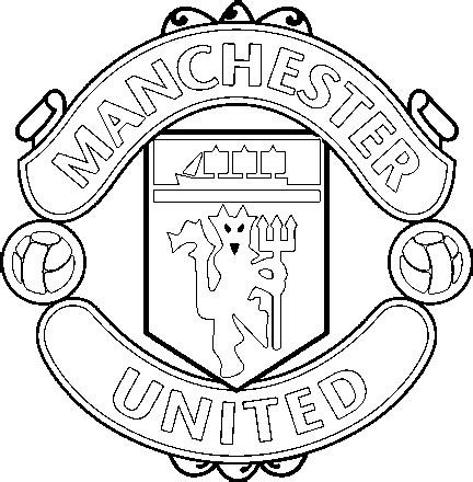 Manchester United Coloring Pages (600x470), Png Download