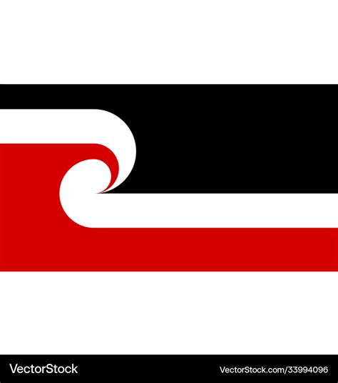 New zealand maori flag Royalty Free Vector Image