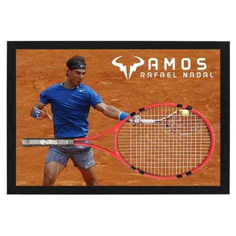 Tennis - Rafael Nadal Signed & Framed Tennis Racquet | Taylormade Memorabilia | Sports ...