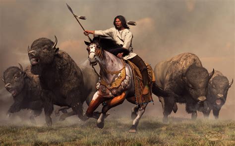 Running With Buffalo by deskridge on DeviantArt