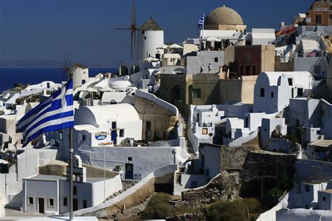 White buildings Santorini, Greece free image download