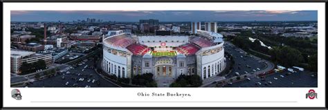 Ohio State Buckeyes "Aerial" at Ohio Stadium Panoramic Poster - the ...