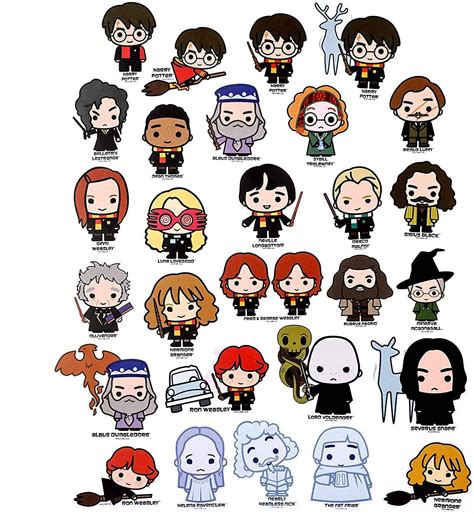 Chibi HarryPotter Stickers - Water, UV & Scratch Resistant - 5 stickers ...