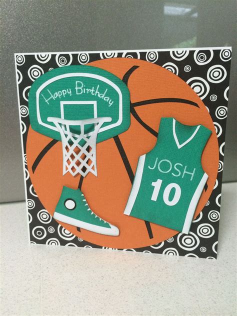 Basketball card | Basketball birthday cards, Kids birthday cards, Handmade birthday cards