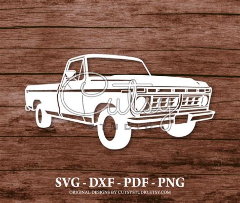 SVG FORD Pickup Truck F150 1977 Silhouette Cut Files Designs - Etsy