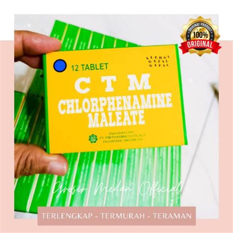 CTM OBAT ANTI ALERGI GATAL ANTIHISTAMIN | Lazada Indonesia