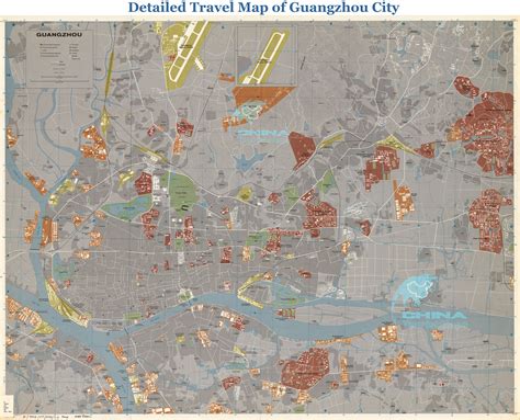 Guangzhou Maps: detailed China Guangzhou Attraction