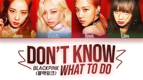 BLACKPINK - Don't Know What To Do (Color Coded Lyrics Eng/Rom/Han/가사 ...