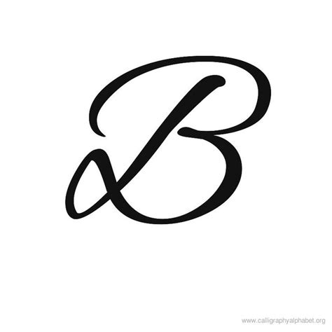 Calligraphy Alphabets B | Letter b tattoo, Lettering alphabet, Cursive ...