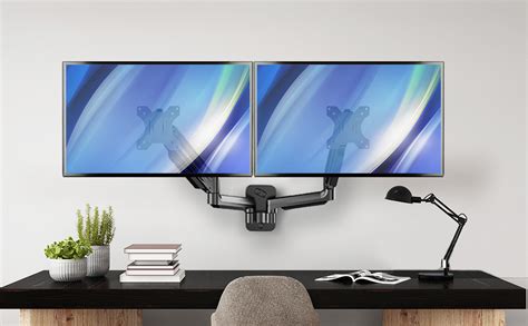 Amazon.com: HUANUO Dual Monitor Wall Mount, Gas Spring Computer Monitor ...