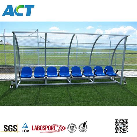 High Grade Steel Soccer Coach Bench Equipment Football Team Shelter ...