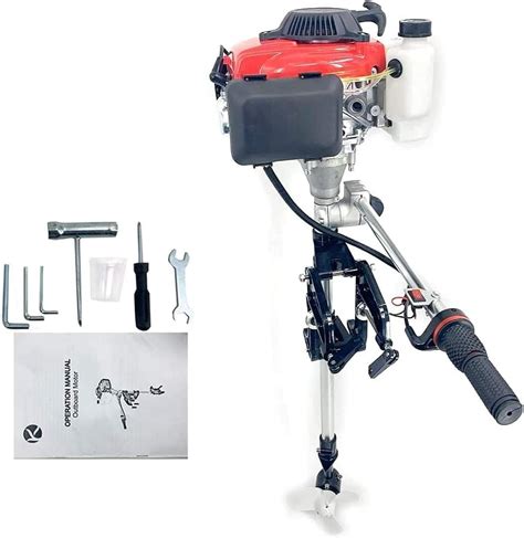 Amazon.com : 4Hp 4 stroke Heavy Duty Outboard Motor 52CC 4 Hp : Sports ...