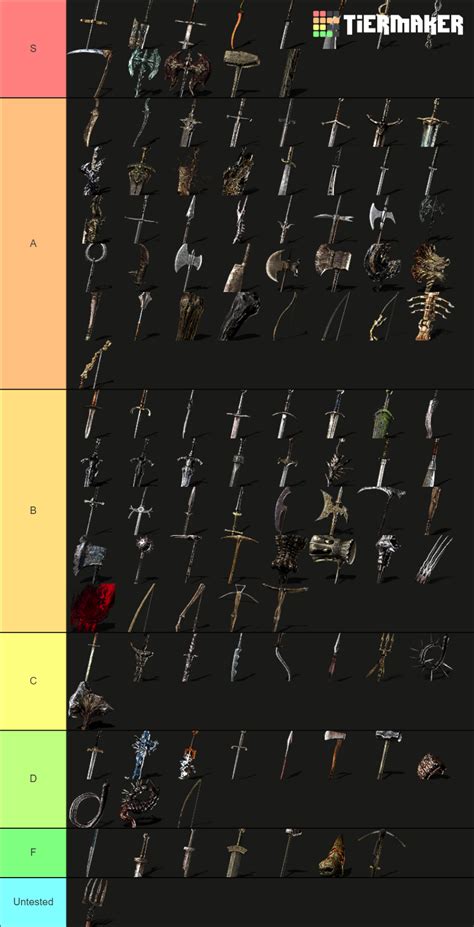 Dark Souls 1 Weapons Tier List (Community Rankings) - TierMaker