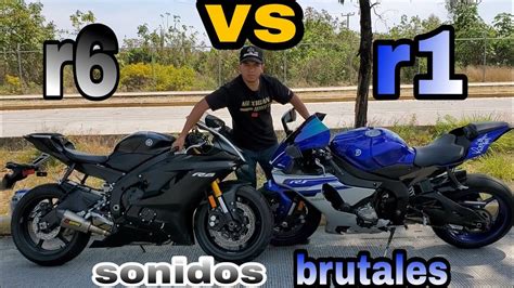 R6 vs r1 (comparacion de sonidos BRUTALES) | beto vlogs - YouTube