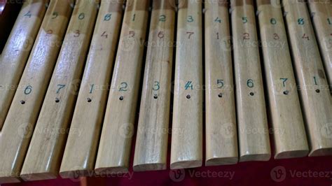 Kolintang or kulintang is a musical instrument 26162637 Stock Photo at Vecteezy