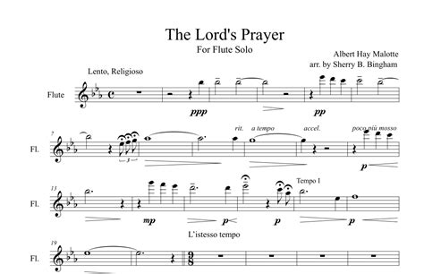 The Lord's Prayer (arr. Sherry B. Bingham) Sheet Music | Albert Hay ...