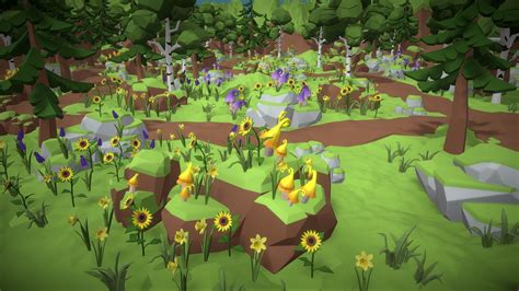 Free Low Poly Forest - Download Free 3D model by purepoly [6dc8c85] - Sketchfab