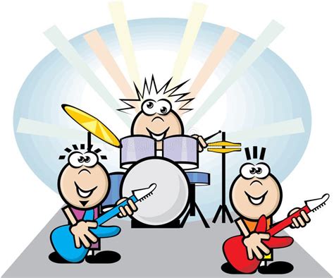 Rock band stock vector. Illustration of show, noise, sound - 15879888