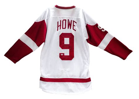 Lot Detail - Gordie Howe Autographed Detroit Red Wings Jersey