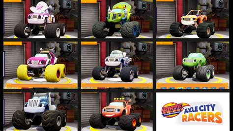 All Blaze and the Monster Machines Characters and Power Ups - YouTube