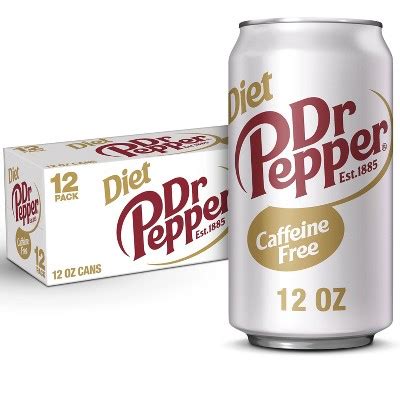 Caffeine Free Diet Dr Pepper Soda - 12pk/12 fl oz Cans – Target ...