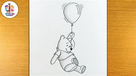 How to draw Winnie the pooh with balloons - YouTube