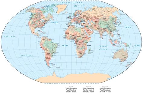 Winkel Tripel Map Projection - Map Of New Hampshire