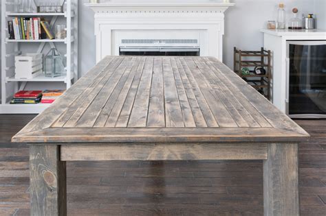 Traditional Gray Farmhouse Table