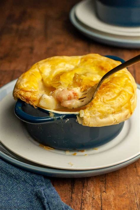 Seafood Pot Pie with Puff Pastry - Flavour and Savour