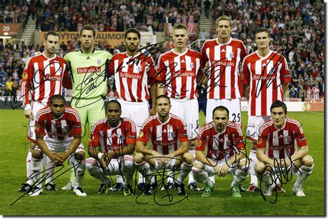 STOKE CITY FC SQUAD TEAM SIGNED AUTOGRAPH PHOTO PRINT POSTER NEW 2011/2012