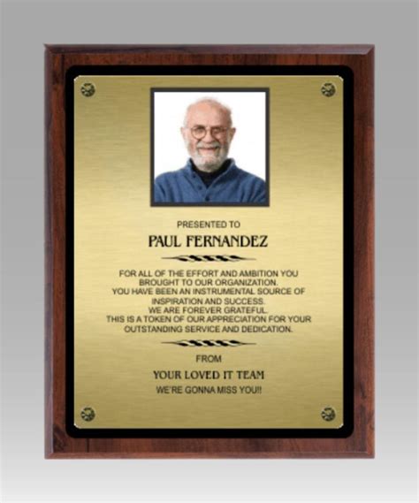 Retirement Plaque- Customized- Engraving and Set up fees are FREE!