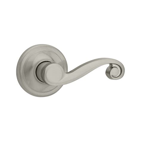 Kwikset Lido Satin Nickel Passage Door Handle at Lowes.com