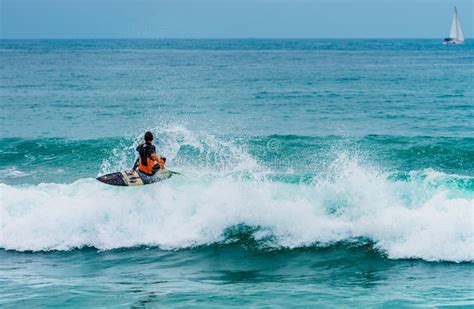 Surfing at Barcelona editorial stock photo. Image of barcelona - 83415278