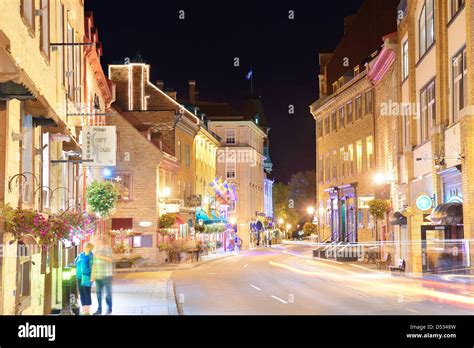 Old street at night Stock Photo - Alamy